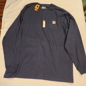Carhartt Blue  2XLT Long Sleeve Tall. Brand New